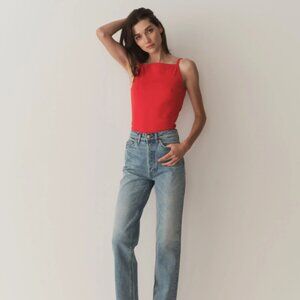 Dôen NWT Angie Tank in Scarlet Red Size L